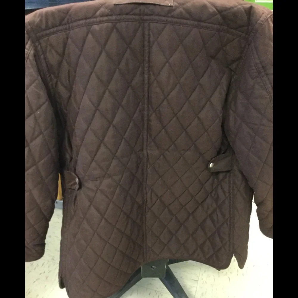 π« Talbots Brown Quilted Jacket EUC M-L CLASSIC BEAUTY EPLC SZ M/LG - Picture 8 of 15